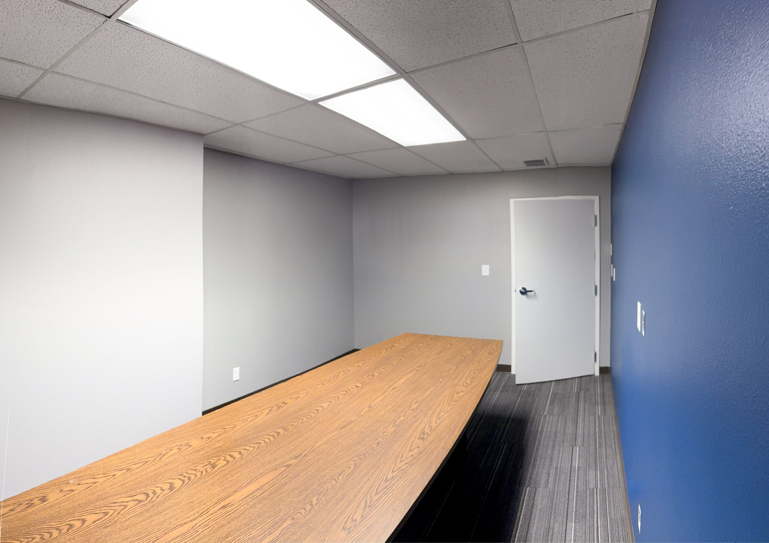 Financial Institution branch office -- conference room with built-in countertop