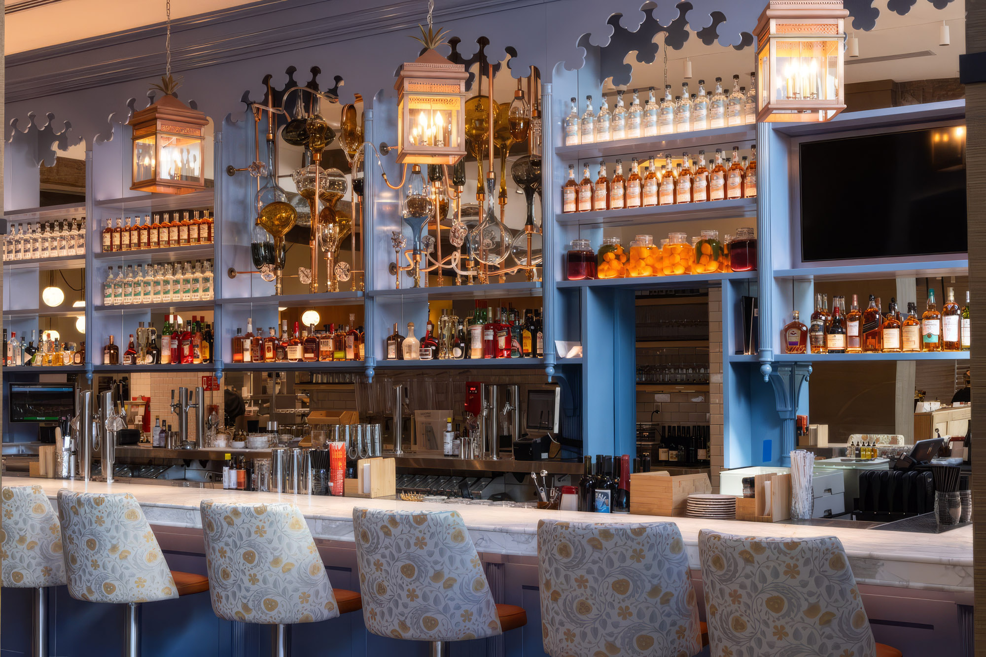 Founding Farmers -- bar millwork