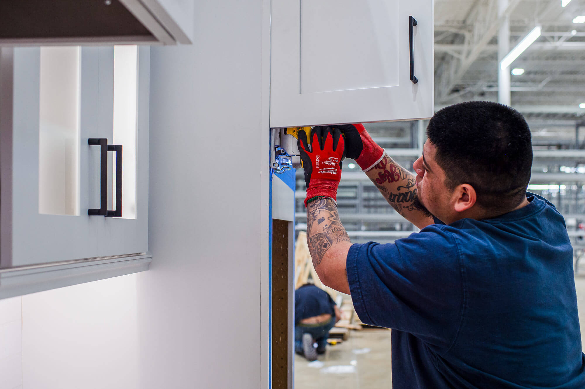 Cabinet installation detail